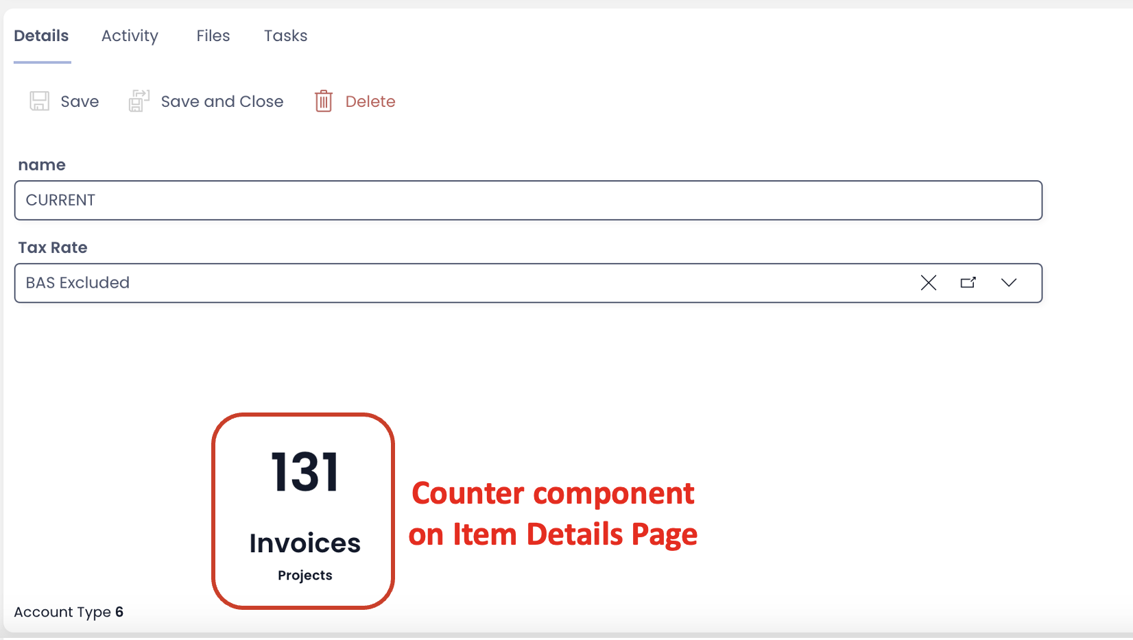 Image showing Counter component on Item Details Page