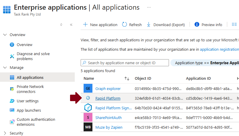 Select Rapid App